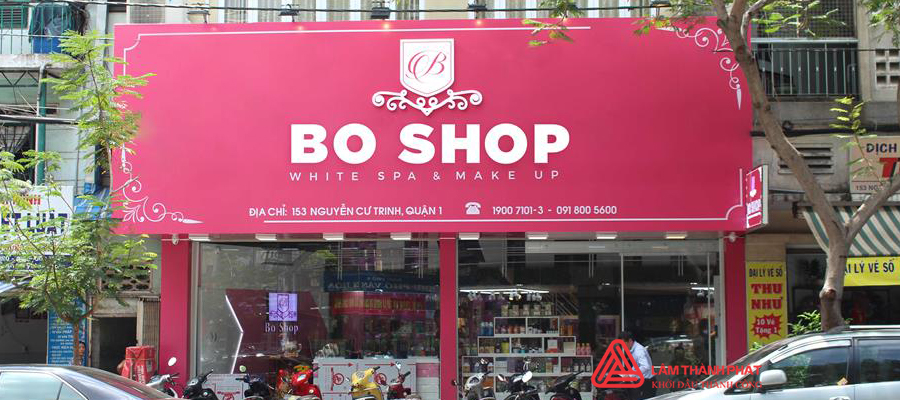 Làm bảng hiệu shop mỹ phẩm-thẩm mỹ viện giá rẻ tại TP.HCM