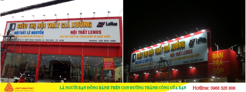 Làm bảng hiệu cửa hàng nội thất giá rẻ tại TP.HCM